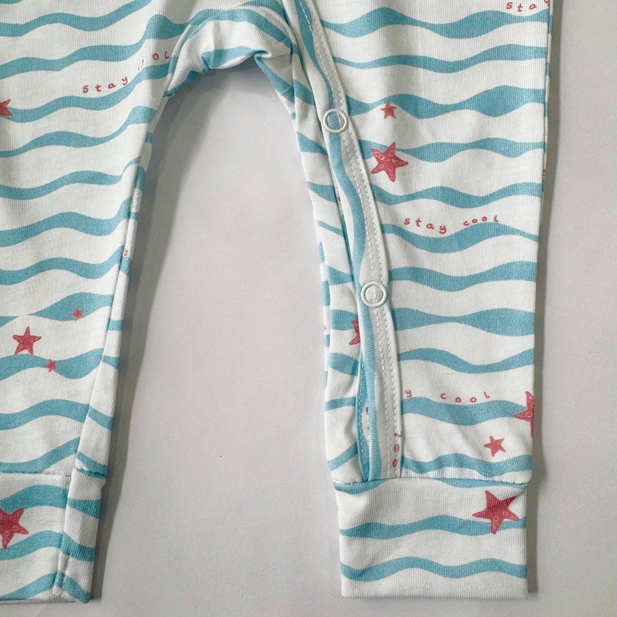 Cotton Sleepsuit- Waves