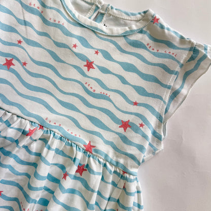 Girls Cotton Frock- Waves