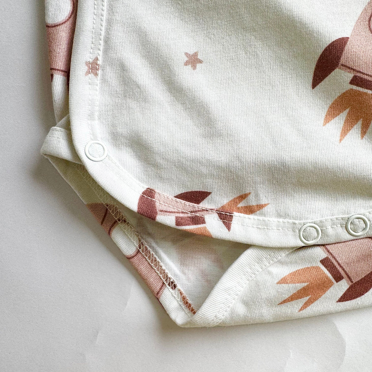 Cotton Kimono Bodysuit- Space