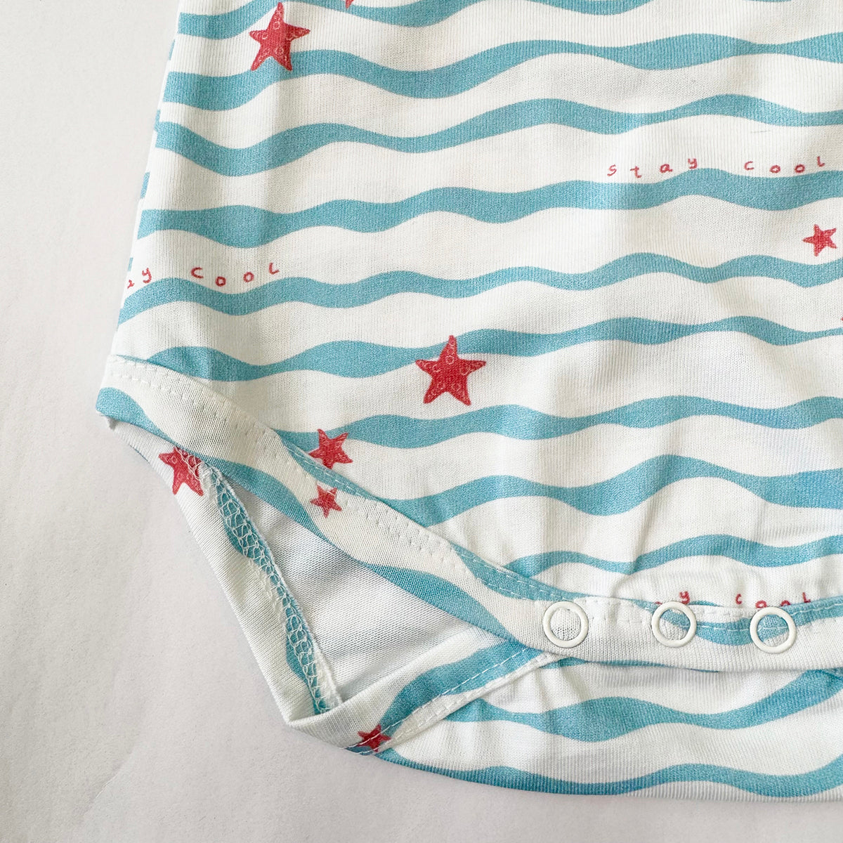 Cotton Bodysuit- Waves