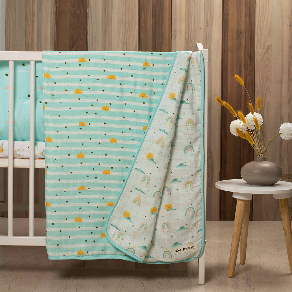 Organic Muslin Blanket- Horizon