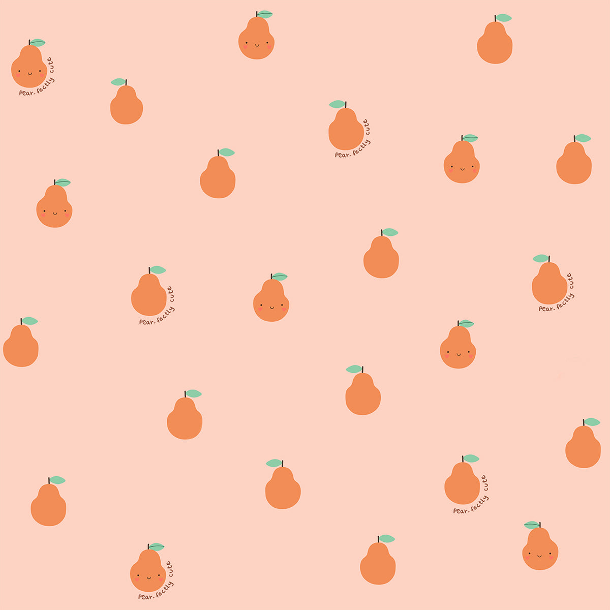 Girls Cotton Leggings- Pears