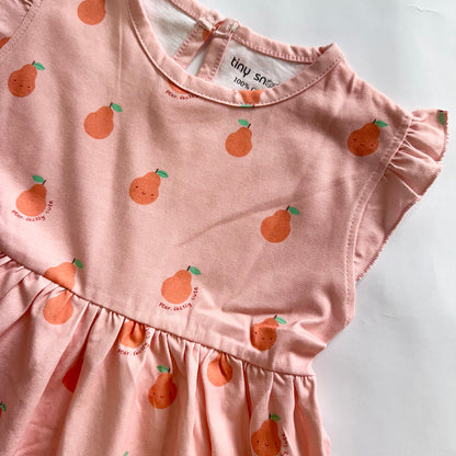 Girls Cotton Frock- Pears