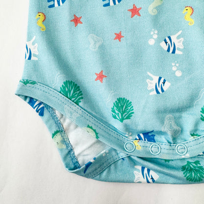 Cotton Bodysuit- Underwater