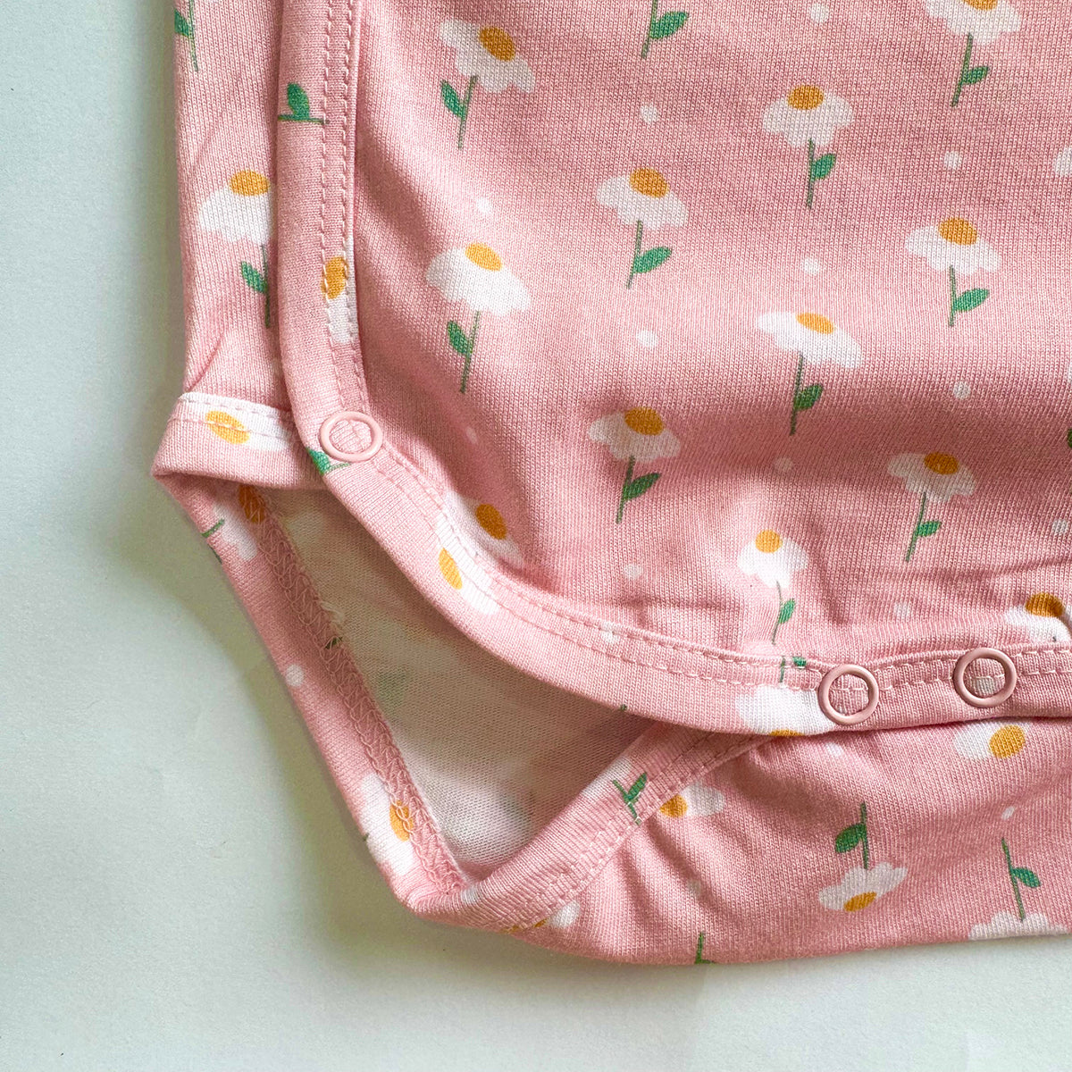 Cotton Kimono Bodysuit- Dandelion