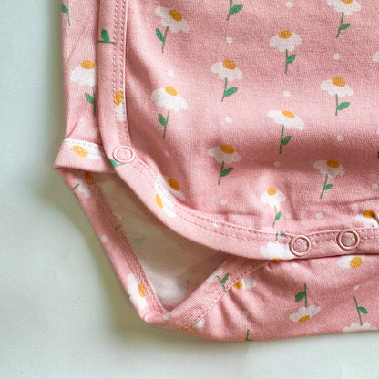 Cotton Kimono Bodysuit- Dandelion