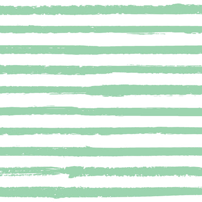 Cotton Kimono Bodysuit- Green Stripes