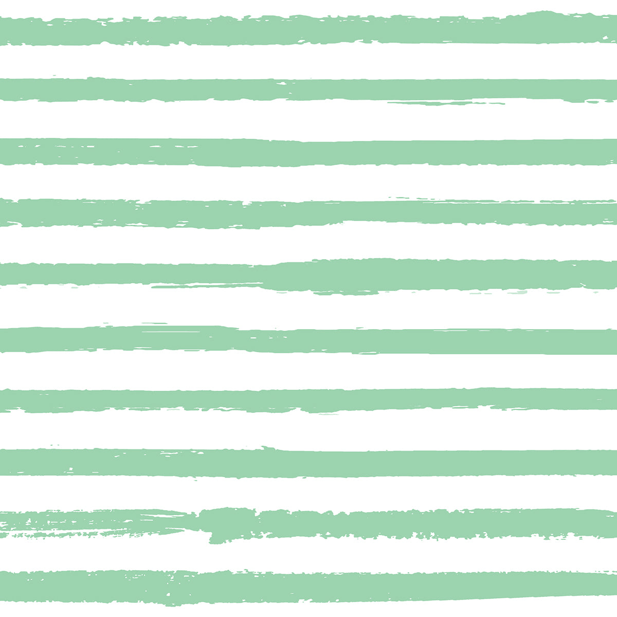 Girls Cotton Full-Sleeve Top- Green Stripes