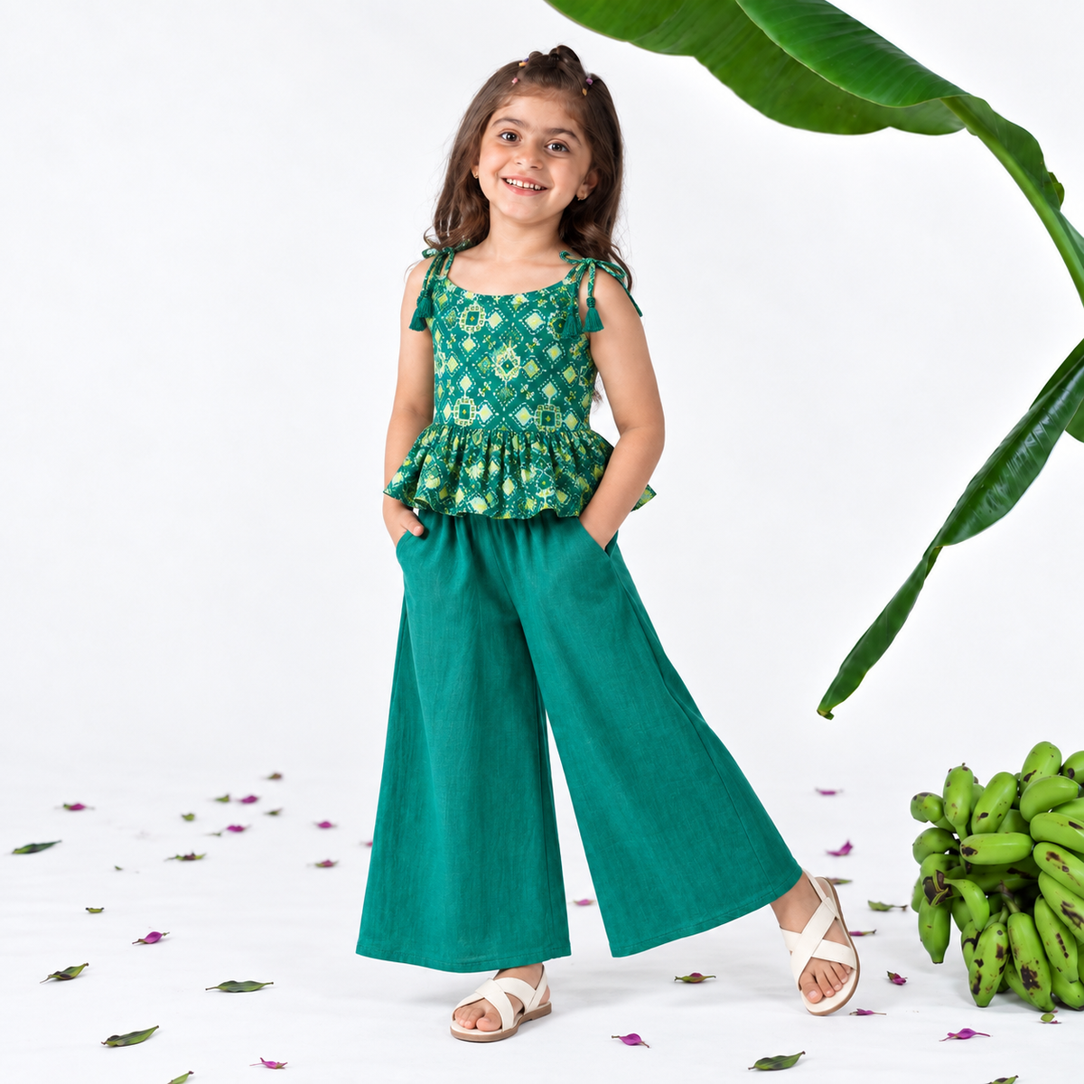 Girls Palazzo Set- Patola