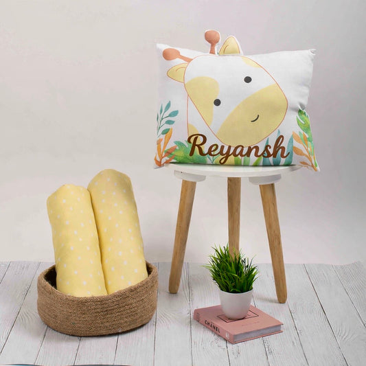 Organic Pillow & Bolsters -  Giraffe | Set of 3