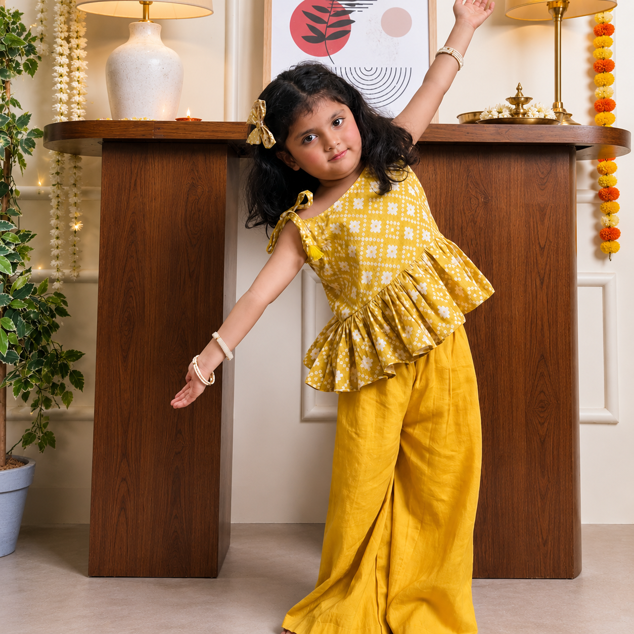 Girls Palazzo Set- Amber