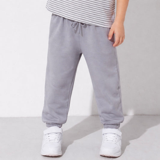 Boys Cotton Joggers- Black & Grey- Pack of 2