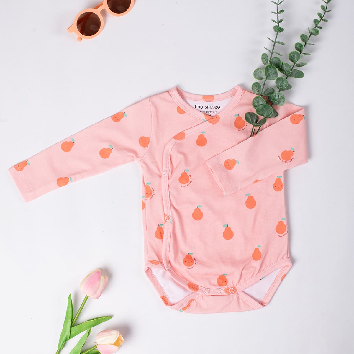 Kimono Bodysuits- Pears & Apples- Pack of 2