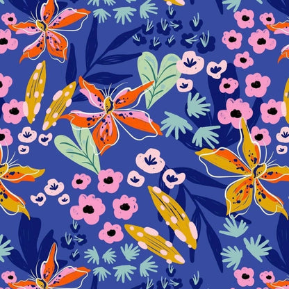 Girls Palazzo Set- Midnight Garden