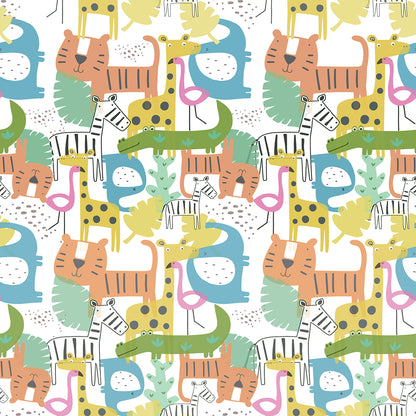 Cotton Sleepsuit- Colorful Animals