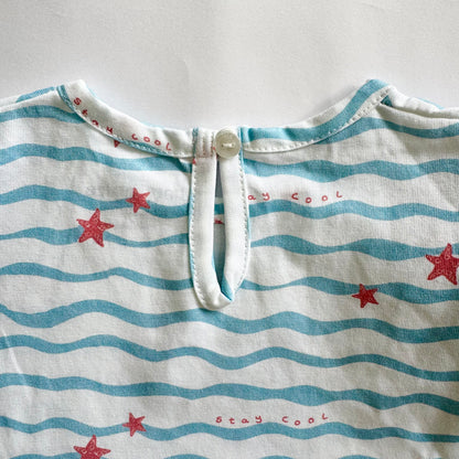 Girls Cotton Frock- Waves