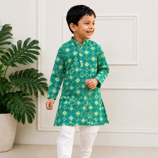 Boys Kurta Set- Patola