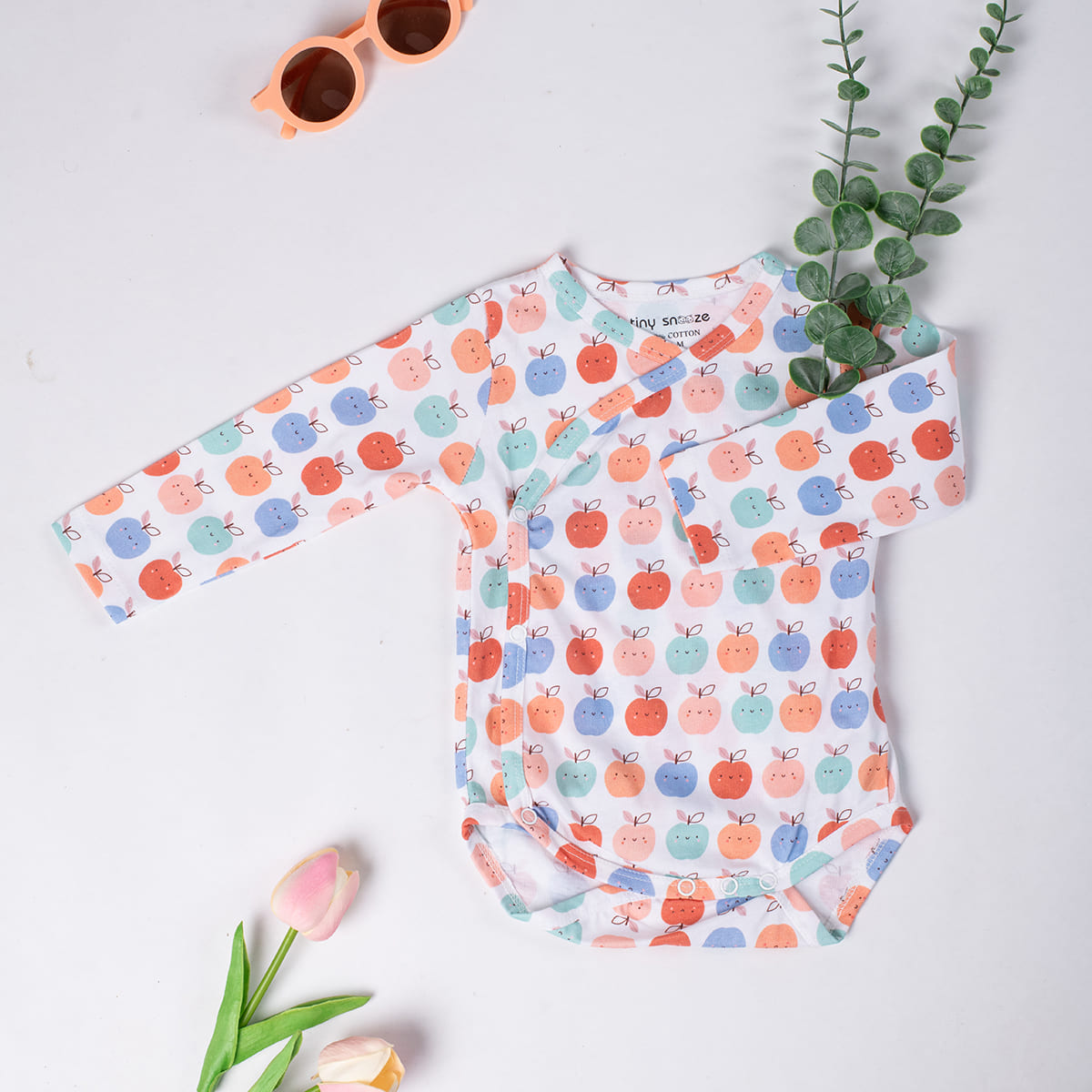 Kimono Bodysuits- Pears & Apples- Pack of 2