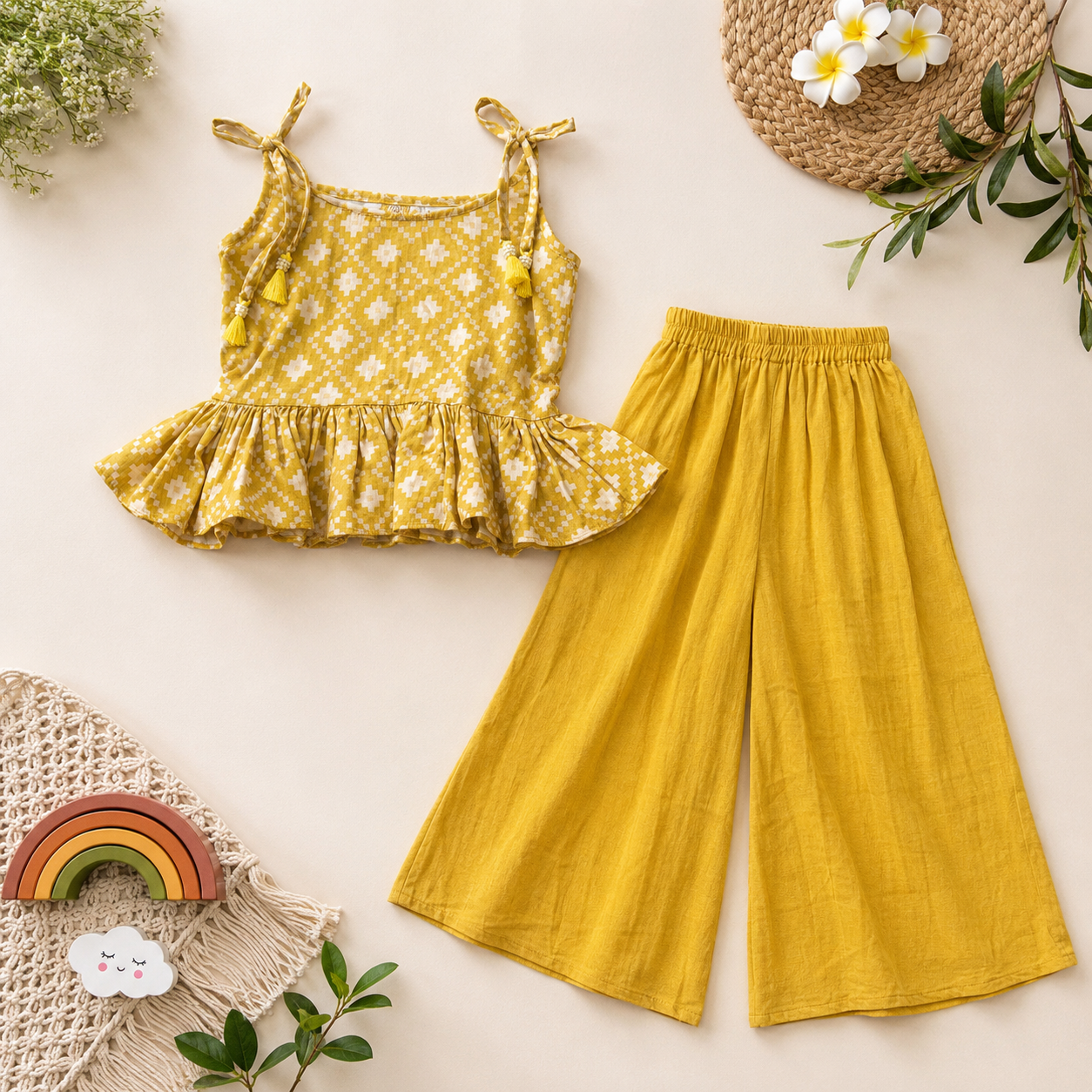 Girls Palazzo Set- Amber