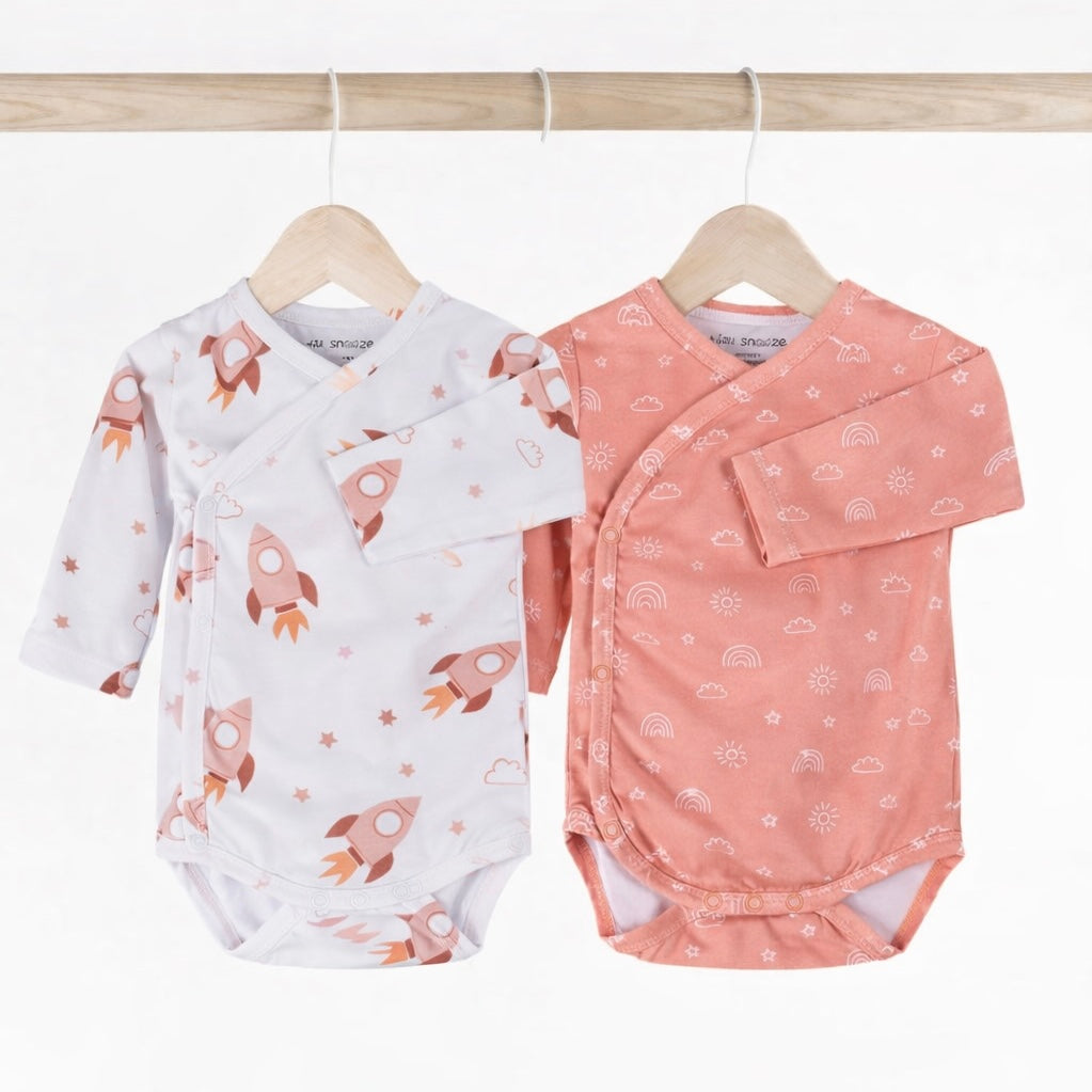 Kimono Bodysuits- Space & Magical Sky- Pack of 2