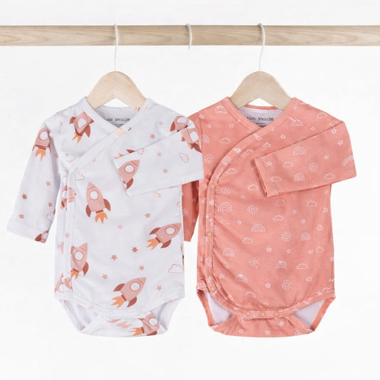 Kimono Bodysuits- Space & Magical Sky- Pack of 2