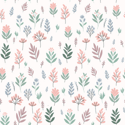 Cotton Bodysuit- Pastel Flowers