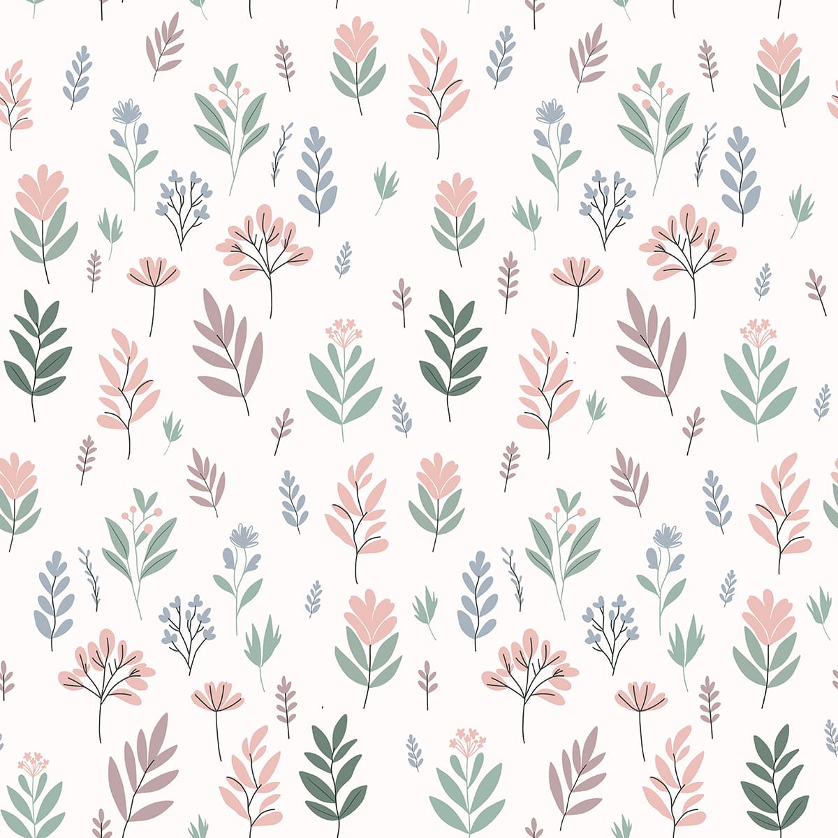 Kimono Bodysuits- Pastel Leaves & Dandelions- Pack of 2