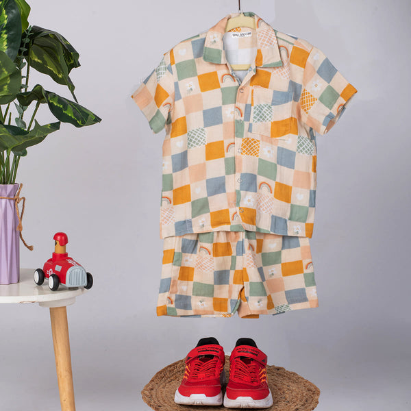 Boys Co-Ord Set- Boho Checks