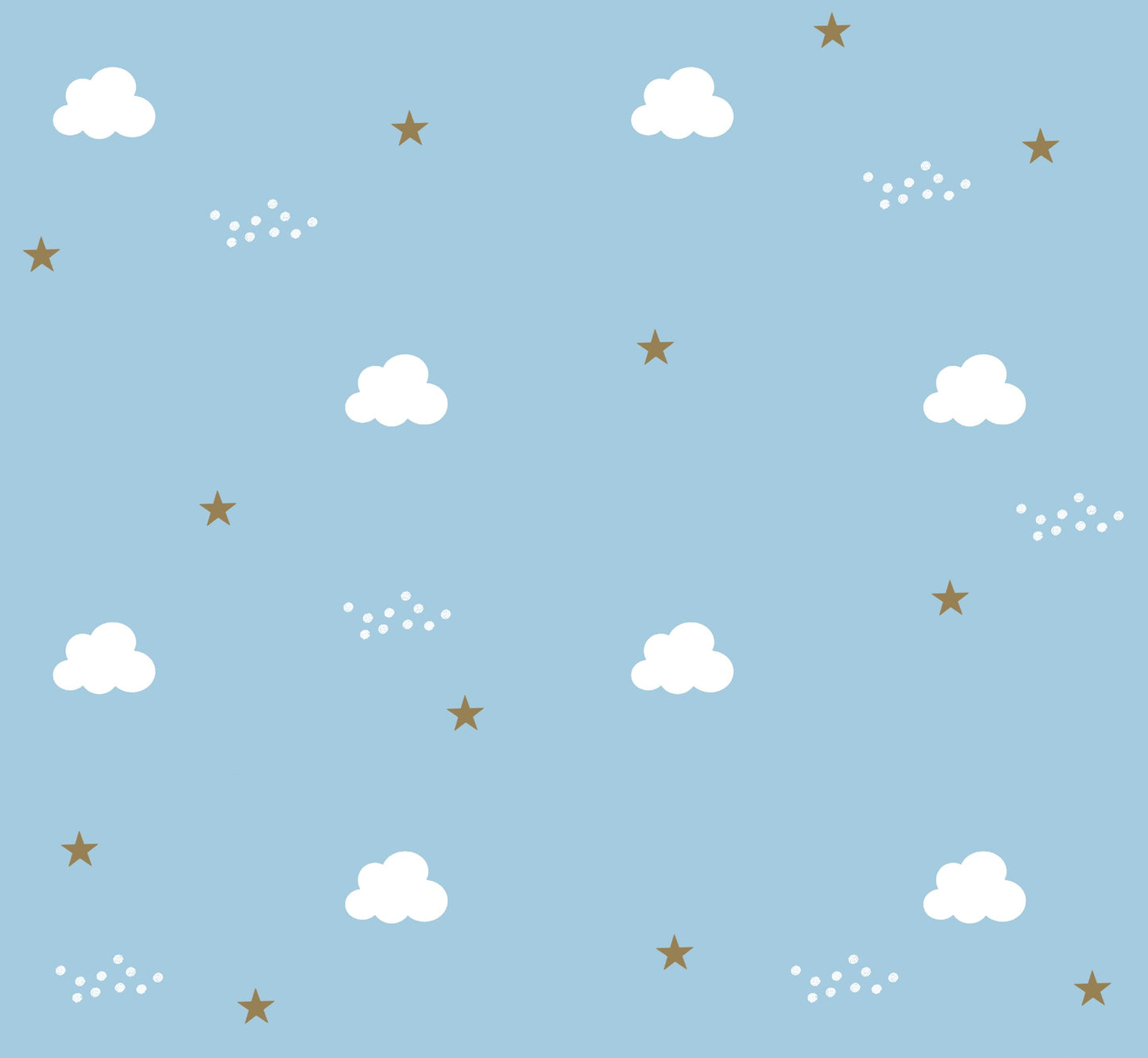 Cotton Nightsuit- Blue Clouds