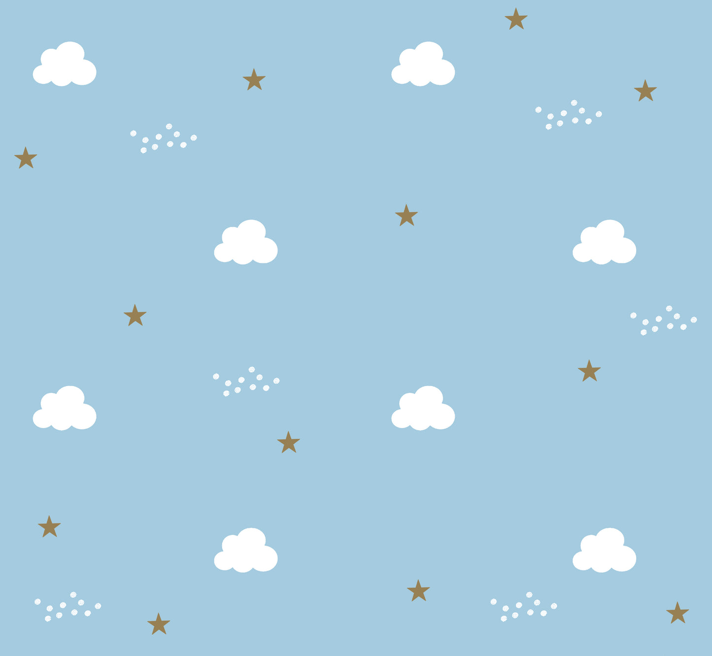 Organic Bed Protector- Blue Clouds