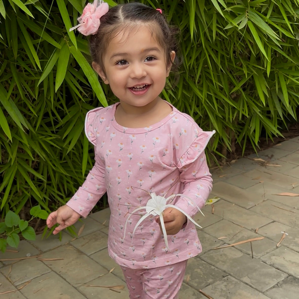 Girls Cotton Full-Sleeve Top- Dandelion