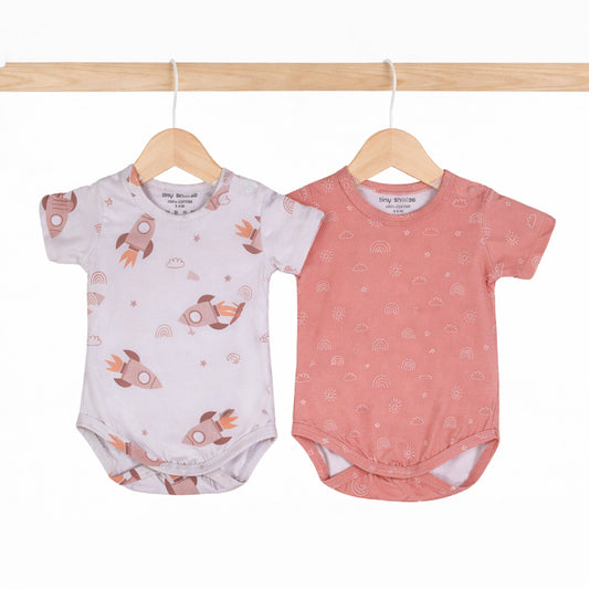 Cotton Bodysuits- Space & Magical Sky- Pack of 2