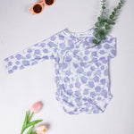 Kimono Bodysuits- Green & Purple Flowers- Pack of 2