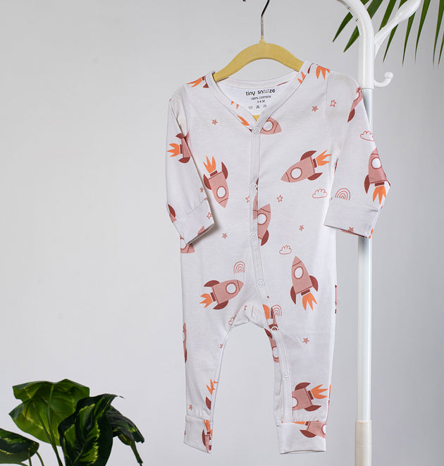 Cotton Sleepsuits- Space & Magical Sky- Pack of 2