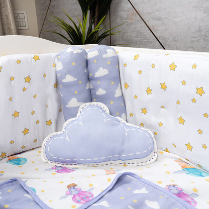Cot Bedding Set - Sky is the Limit | Set of 6