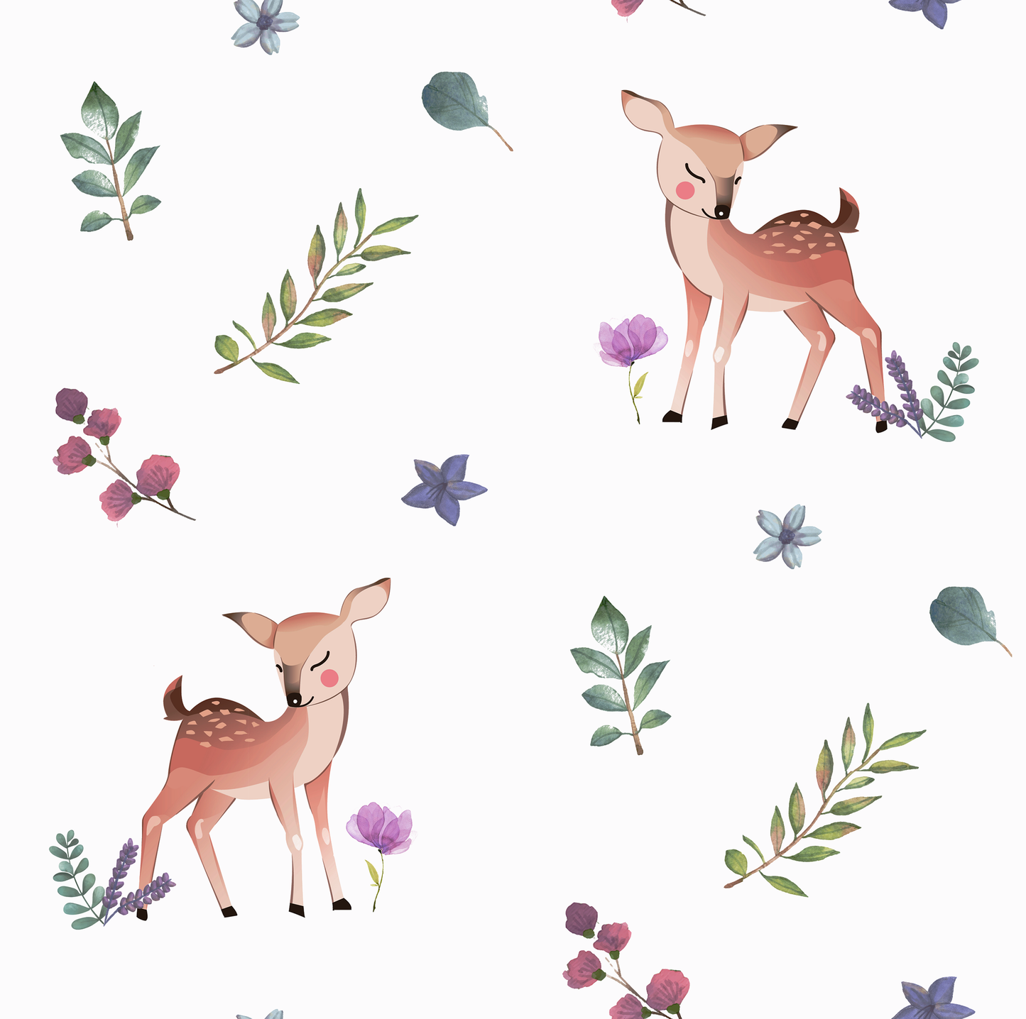 Organic Burp Cloths (set of 2)- Enchanted Forest