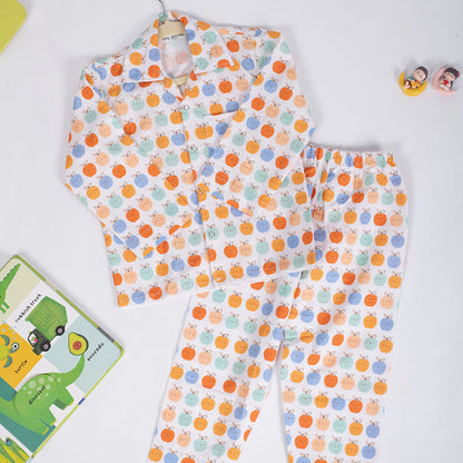 Cotton Nightsuit- Apples