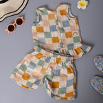 Girls Co-Ord Set- Boho Checks