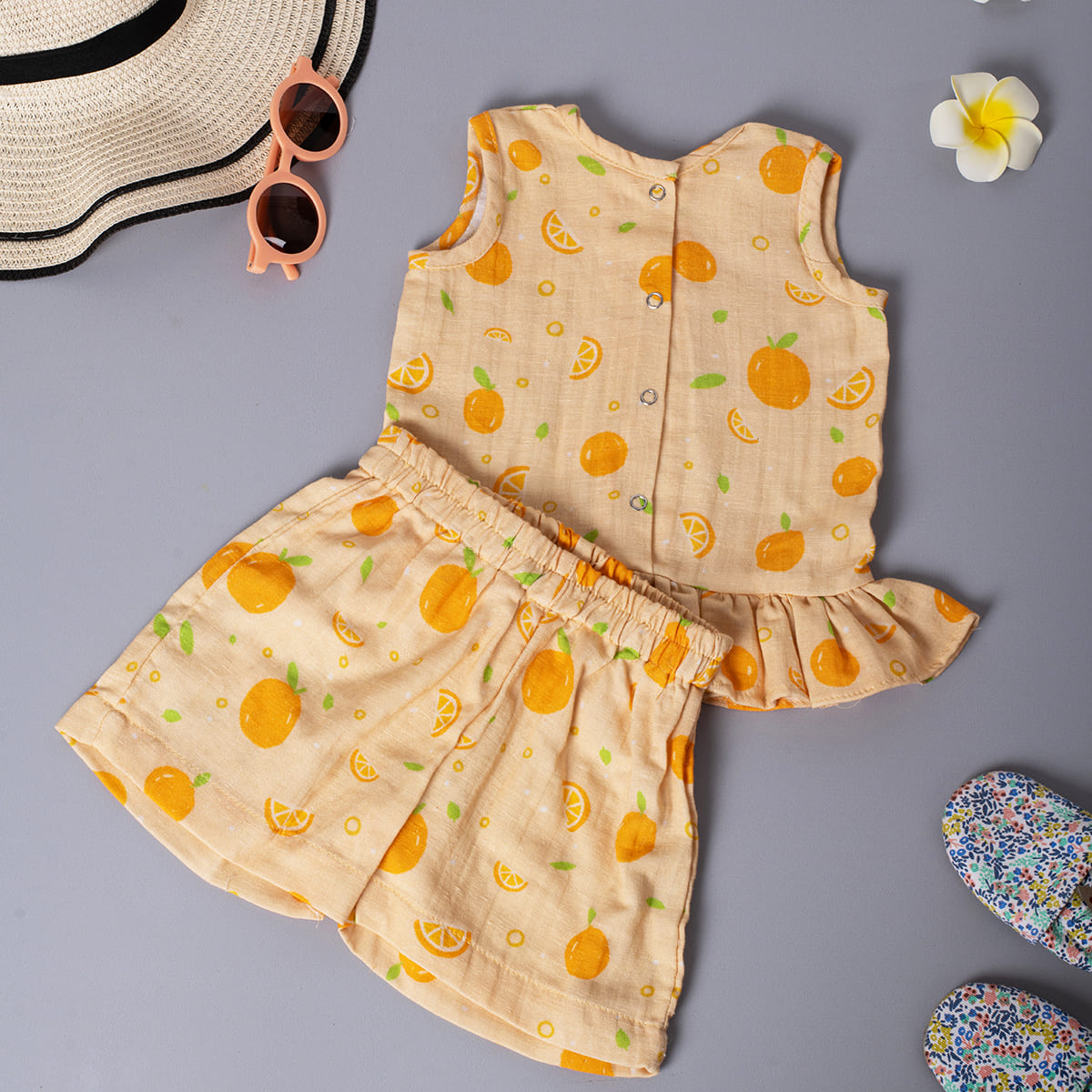 Girls Co-Ord Set- Oranges