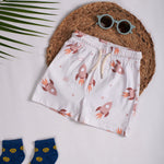 Boys Shorts- Space & Solid Rust Orange- Pack of 2