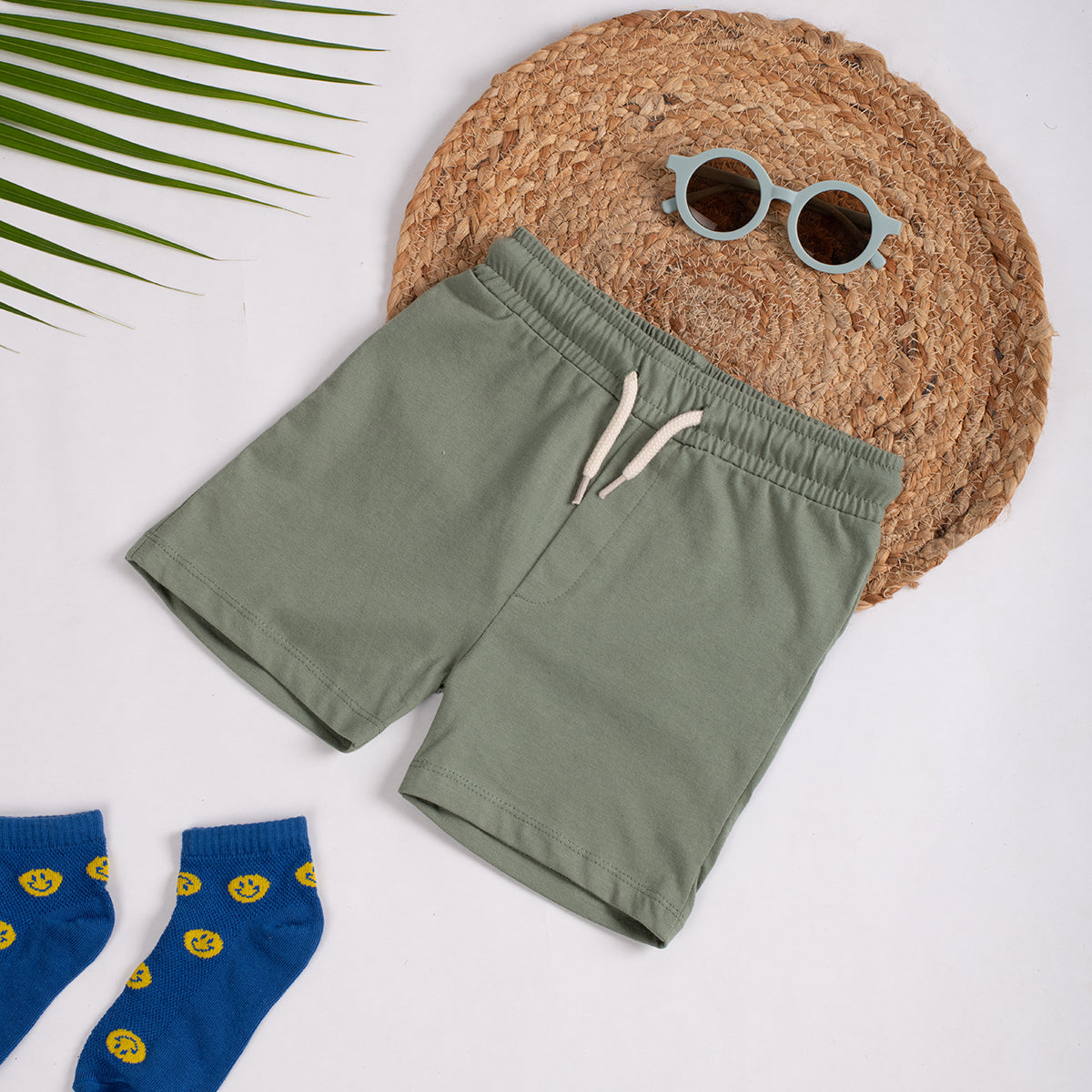 Boys Shorts- Olive Green
