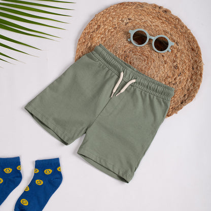 Boys Shorts- Olive Green