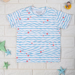 Kids Cotton Tshirt- Waves & Underwater- Pack of 2
