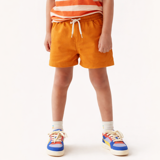 Boys Shorts- Rust Orange