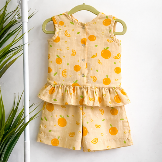 Girls Co-Ord Set- Oranges