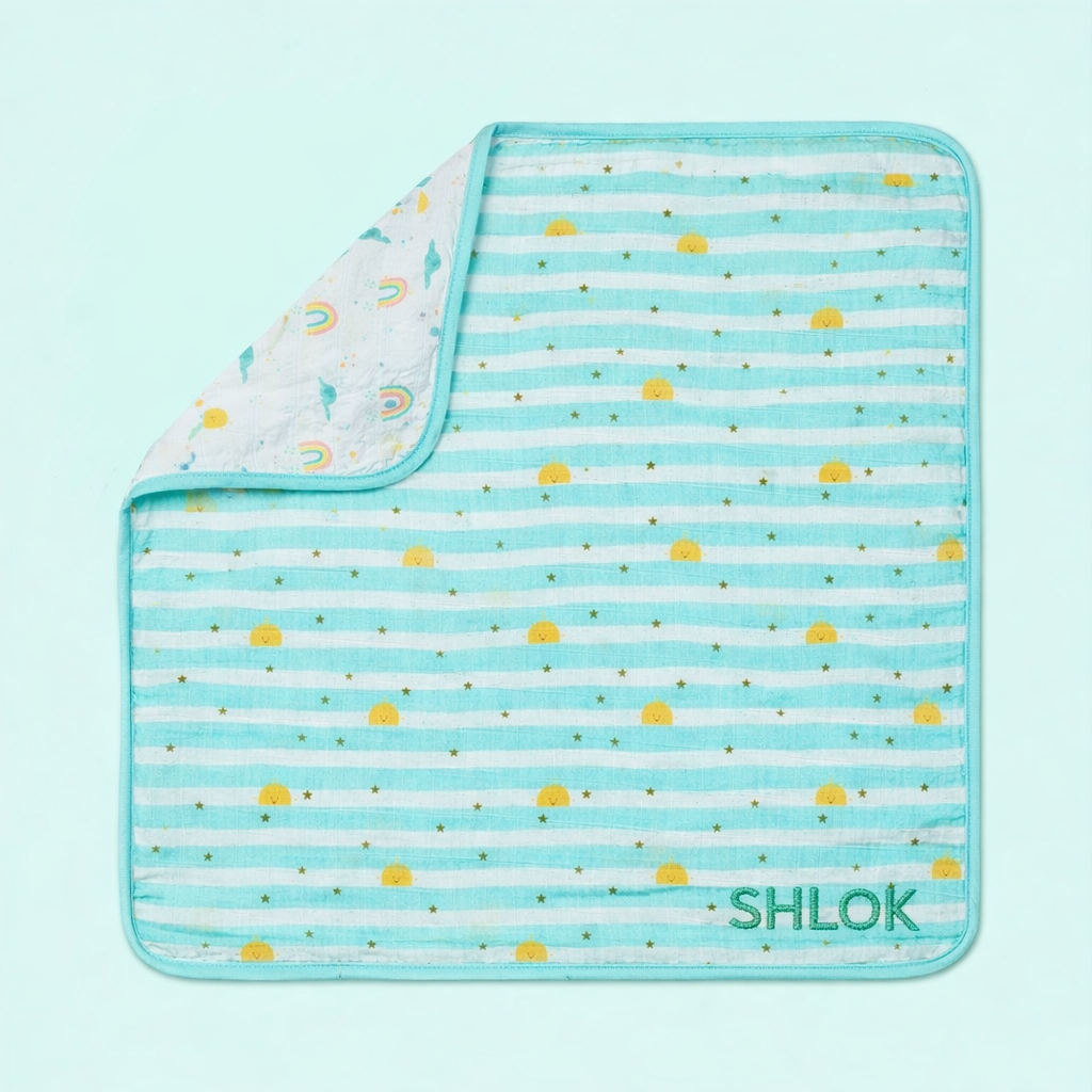 Organic Muslin Blanket- Horizon