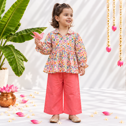 Girls Peplum Set- Spring
