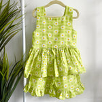 Girls Co-Ord Set- Green Ghingham