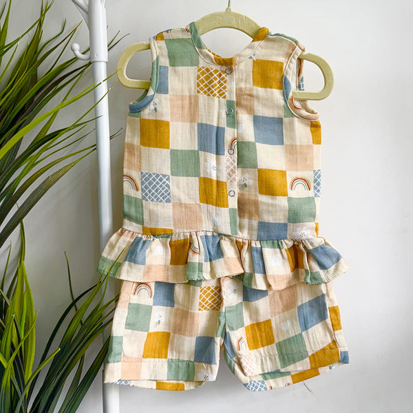 Girls Co-Ord Set- Boho Checks
