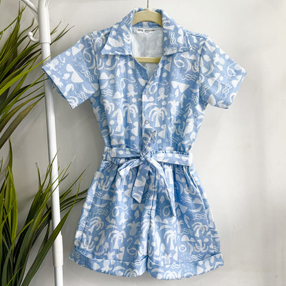 Girls Co-Ord Set- Tropical Vibes